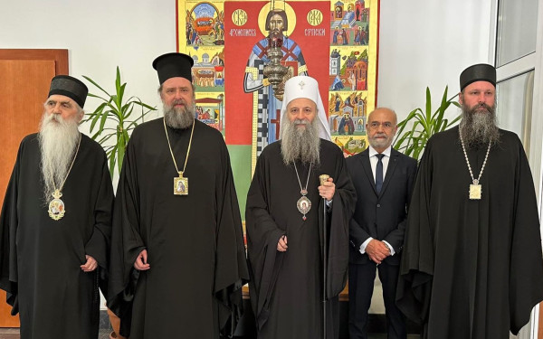 Συνάντηση Μητροπολίτη Θεσσαλονίκης με Πατριάρχη Σερβίας