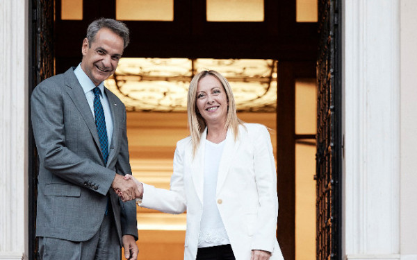 Ιταλία: Σε εξέλιξη βρίσκεται η συνάντηση του Κυρ. Μητσοτάκη με την Τζ. Μελόνι