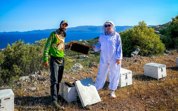 Ζευγάρι μελισσοκόμων εγκαταλείπει την πόλη και αφιερώνει τη ζωή του στις μέλισσες