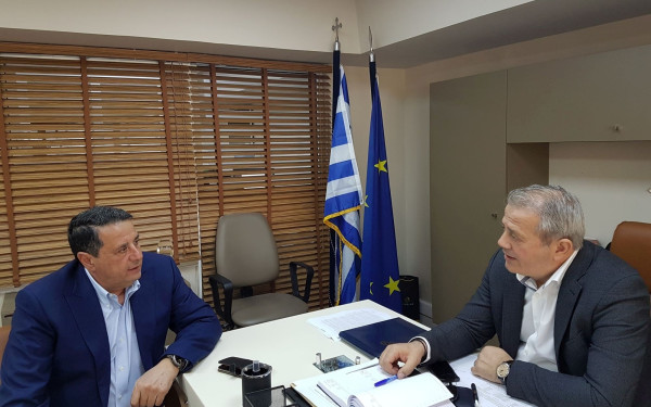 Με τον πρόεδρο του ΦΟΔΣΑ Μ. Γεράνη συναντήθηκε ο υποψήφιος δήμαρχος Κορδελιού - Ευόσμου Ι. Καμαρινός
