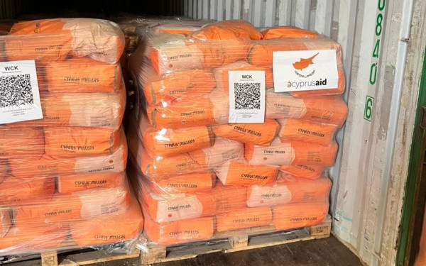 Η Κύπρος έστειλε 1.200 τόνους ανθρωπιστικής βοήθειας στη Γάζα