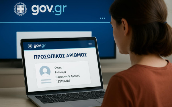 Προσωπικός αριθμός: Παράταση έως τις 5 Νοεμβρίου για την έκδοσή του