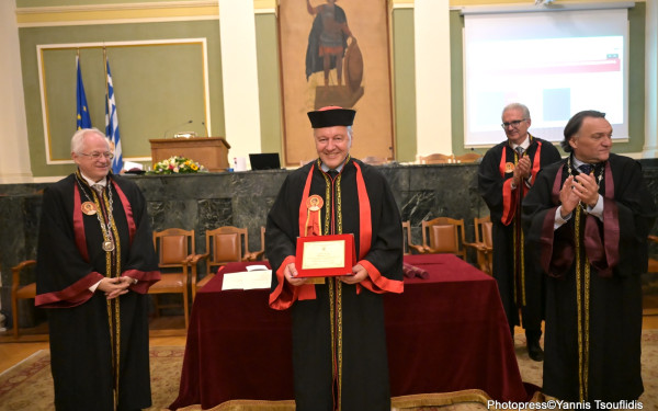 Θεσσαλονίκη: Ο Κρίστοφ Γ. Πάουλους αναγορεύτηκε Επίτιμος Διδάκτορας στη Νομική ΑΠΘ