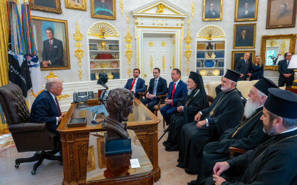 Συνάντηση Τραμπ - Βαρθολομαίου στο Οβάλ Γραφείο - Τι δήλωσε ο Οικουμενικός Πατριάρχης