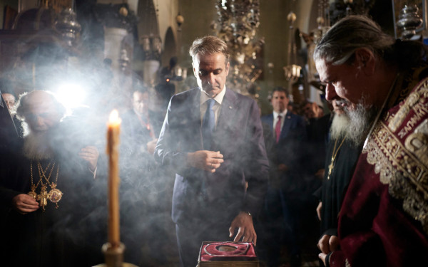 Ο Μητσοτάκης στην ενθρόνιση του νέου Αρχιεπισκόπου Σινά, κ. Συμεών - «Εθνικό καθήκον μας το ενδιαφέρον για τη Μονή»