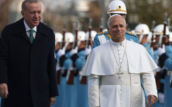 Τουρκία: Μήνυμα ικανοποίησης Ερντογάν για τη συνάντησή του με τον Πάπα Λέοντα ΙΔ’