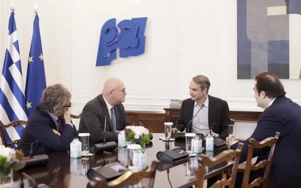 Συνάντηση Μητσοτάκη με τον Πρόεδρο και CEO της Euronext