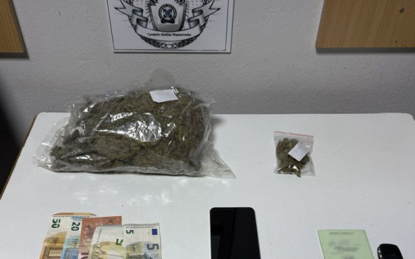 Πέλλα: Συνελήφθη άνδρας με πάνω από μισό κιλό κάνναβης