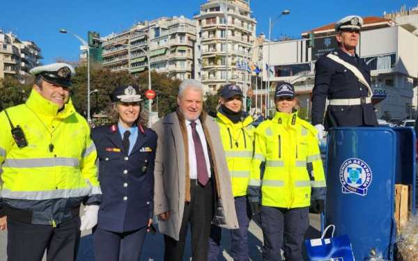 Θεσσαλονίκη: Στην παραδοσιακή γιορτή της Τροχαίας στον Λευκό Πύργο ο διευθύνων σύμβουλος του ΟΑΣΘ Κώστας Ταγγίρης