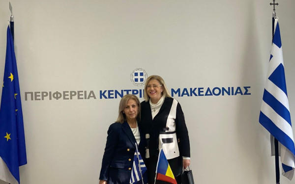 Συνάντηση της Αθηνάς Αηδονά με Γενική Πρόξενο της Ρουμανίας στη Θεσσαλονίκη
