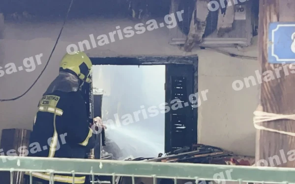 Τραγωδία στη Λάρισα: Ηλικιωμένη έχασε τη ζωή της σε πυρκαγιά στη Νέα Σμύρνη