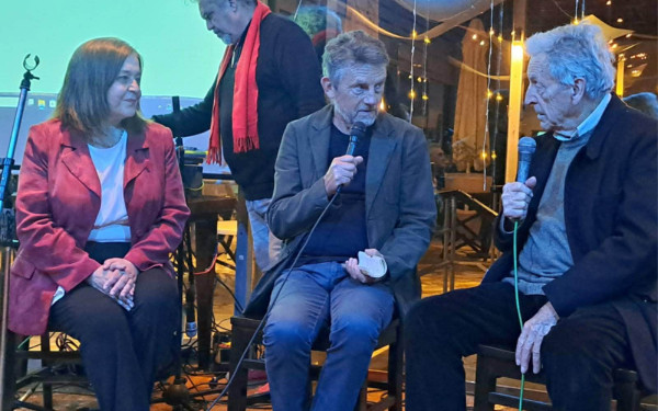 Ο Κώστας Γαβράς στην Καλαμαριά: "Ο Μίκης πρέπει να μείνει όπως είναι. Δεν θα είχα το κουράγιο να κάνω ταινία για εκείνον"