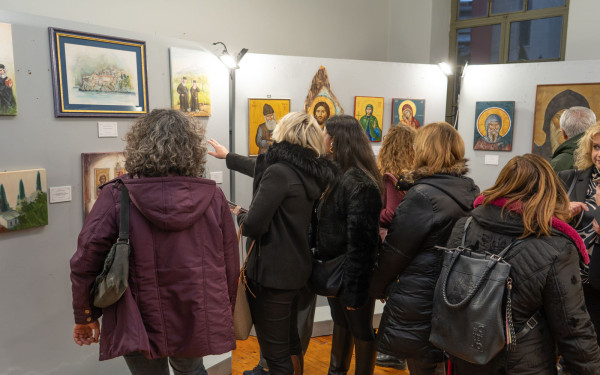 Δήμος Κατερίνης: «Το Άγιον Όρος στον καμβά» των μαθητριών του Κωνσταντίνου Ξενόπουλου