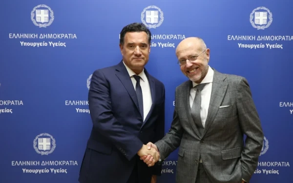 Συνάντηση Άδ.Γεωργιάδη με τον απερχόμενο υφυπουργό Υγείας Δ.Βαρτζόπουλο