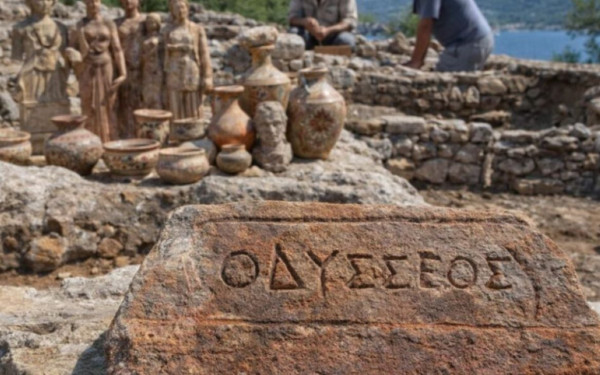 Σπουδαία αρχαιολογική ανακάλυψη στην Ιθάκη - Στο φως χώρος λατρείας αφιερωμένος στον Οδυσσέα