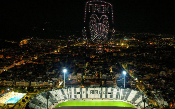 Το μαγικό drone show στην Τούμπα για τα 100 χρόνια του ΠΑΟΚ (βίντεο)