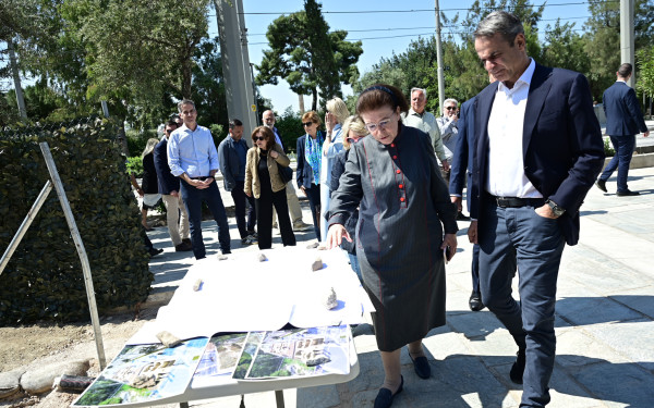 Στα έργα ανάπλασης στη λεωφόρο Βασιλίσσης Όλγας ο Μητσοτάκης - Ολοκληρώθηκαν μετά 6 χρόνια εργασιών