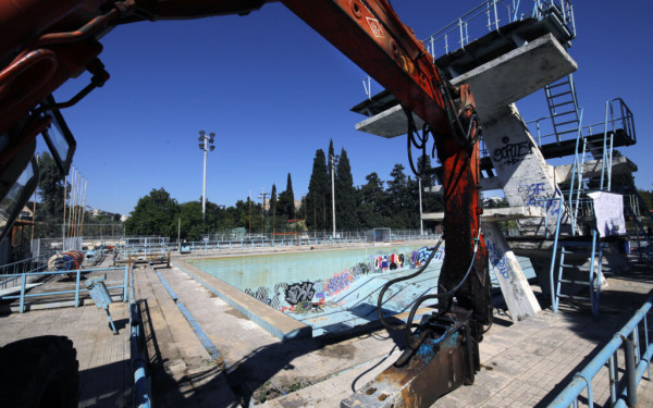Ξεκίνησαν τα έργα ανακατασκευής του Ολυμπιακού κολυμβητηρίου της Αθήνας (βίντεο)
