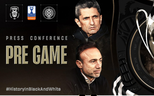 Τελικός κυπέλλου: Δείτε LIVE την κοινή συνέντευξη Τύπου ΠΑΟΚ και ΟΦΗ