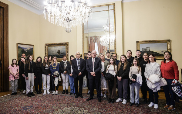 Μαθητές από το Γυμνάσιο Κυπρίνου Έβρου στο Προεδρικό Μέγαρο
