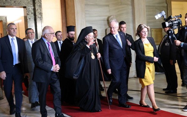 H επίσκεψη του Οικουμενικού Πατριάρχη Βαρθολομαίου στη Βουλή