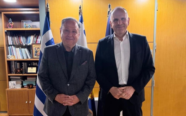 Θεσσαλονίκη: Συνάντηση Γεραπετρίτη με τον Στ. Αγγελούδη στο δημαρχείο της πόλης