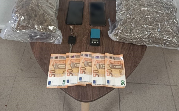 Πέλλα: Συνελήφθησαν δύο άνδρες με 2,6 κιλά κάνναβης