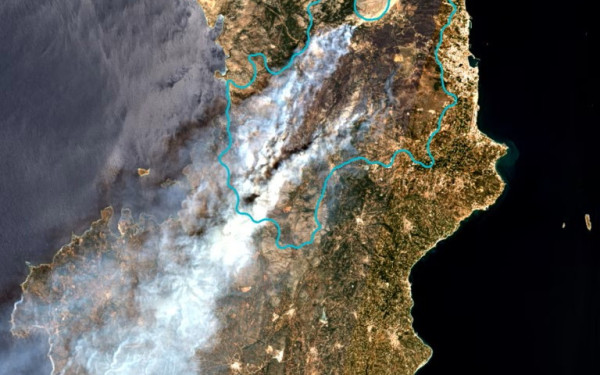 Παρακολούθηση πυρκαγιών από το διάστημα: Οι πρώτες εικόνες από τους ελληνικούς θερμικούς δορυφόρους
