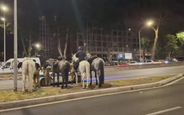 Ρώμη: Άλογα τρόμαξαν από πυροτεχνήματα και άρχισαν να καλπάζουν στους λεωφόρο (Βίντεο)