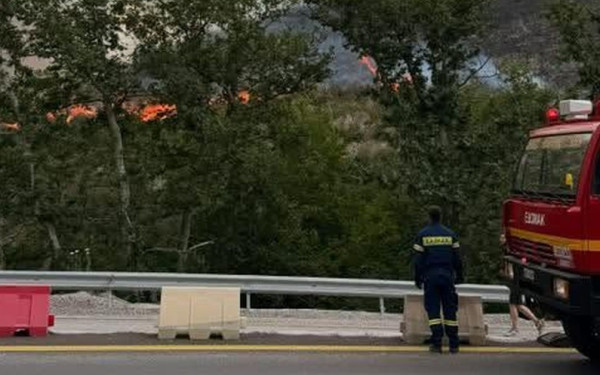 Θεσσαλονίκη: Σπινθήρες από τροχό προκάλεσαν τη φωτιά στα σύνορα Φιλύρου και Πεύκων