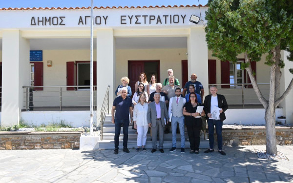 Επίσκεψη αντιπροσωπείας της ΚΕΔΕ στον Άγιο Ευστράτιο