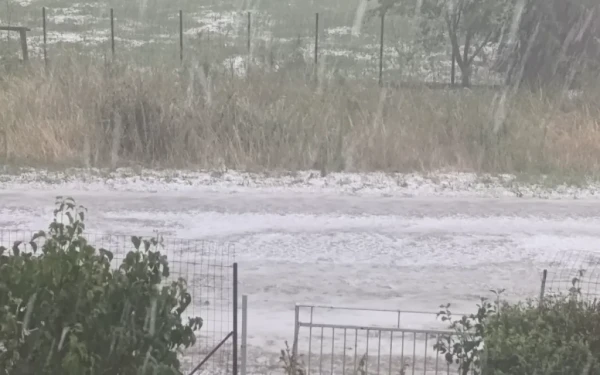Ιωάννινα: Έντονη χαλαζόπτωση προκάλεσε ζημιές σε οχήματα και καλλιέργειες