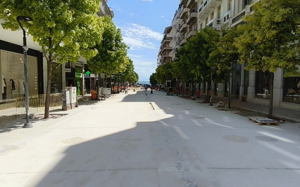Αγίας Σοφίας: Δόθηκε σε κυκλοφορία το πρώτο τμήμα της ανάπλασης από την Τσιμισκή έως την Προξένου Κορομηλά