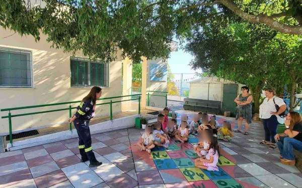 Ασκήσεις ετοιμότητας σε νηπιαγωγεία του Δ. Ωραιοκάστρου από την Πολιτική Προστασία