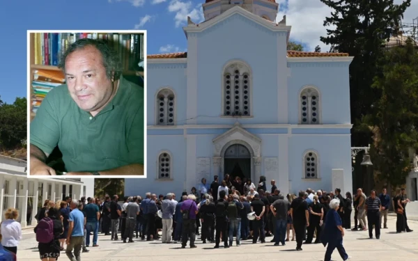 Το τελευταίο αντίο στον δημοσιογράφο Αντρέα Μαζαράκη, ποιοι έδωσαν το «παρών» (φωτό)