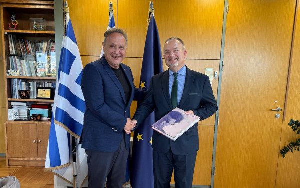 Θεσσαλονίκη: Συνάντηση Αγγελούδη με τον Πρέσβη του Ηνωμένου Βασιλείου στην Ελλάδα