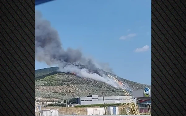 Μεγάλη φωτιά στο Σπαθοβούνι Κορινθίας: Μήνυμα 112 για ετοιμότητα, σηκώθηκαν 8 εναέρια (βίντεο)