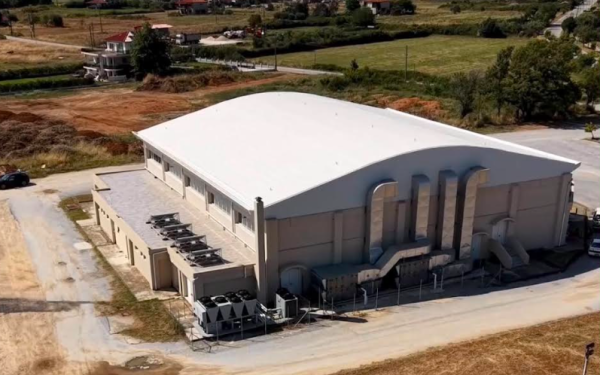 Χαλκιδική: Εντυπωσιακή εξοικονόμηση ενέργειας εξασφαλίζει η αναβάθμιση του Κλειστού Δημοτικού Γυμναστηρίου Ιερισσού