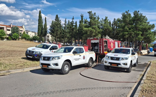 Δύο φωτιές μέσα σε λίγες ώρες στο Τριάδι της Θέρμης (βίντεο)
