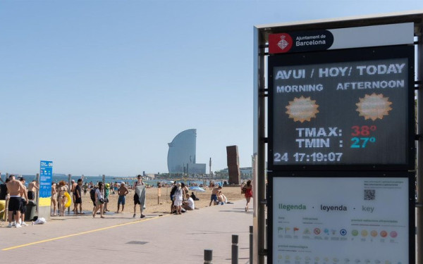 Ιστορικό ρεκόρ ζέστης στη Βαρκελώνη: Ο υδράργυρος άγγιξε τους 40,5°C
