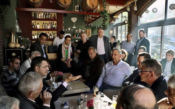Περιοδεία του  Απόστολου Τζιτζικώστα σε περιοχές του δήμου Ωραιοκάστρου