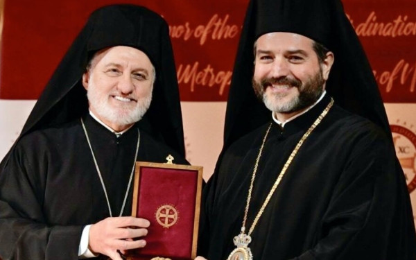 Ευχές του Αρχιεπισκόπου Αμερικής Ελπιδοφόρου προς τον νέο Αρχιεπίσκοπο Καναδά Απόστολο για καρποφόρα διακονία του Οικουμενικού Θρόνου