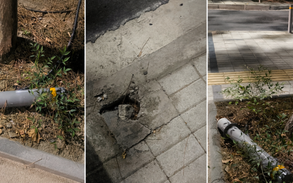 Καλαμαριά: Νέοι βανδαλισμοί στο πρόσφατα αναπλασμένο έργο της οδού Χηλής