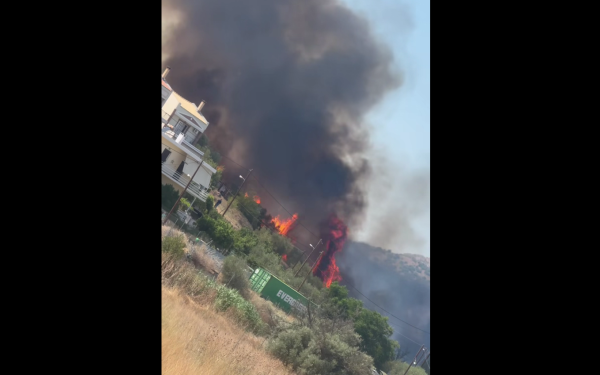 Ναύπλιο: Φωτιά κοντά στο ΕΠΑΛ στην Άρια - Κάηκαν δύο αποθήκες (βίντεο)