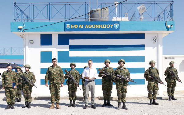 Μητσοτάκης από Αγαθονήσι: Οι νησιώτες μας να αισθάνονται ασφαλείς - Στέλνουμε ξεκάθαρο μήνυμα στα άθλια δίκτυα των διακινητών
