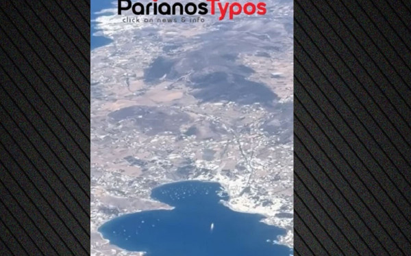 Πλάνα από αεροπλάνο πάνω από την Πάρο δείχνουν τις καμένες εκτάσεις – Δείτε βίντεο