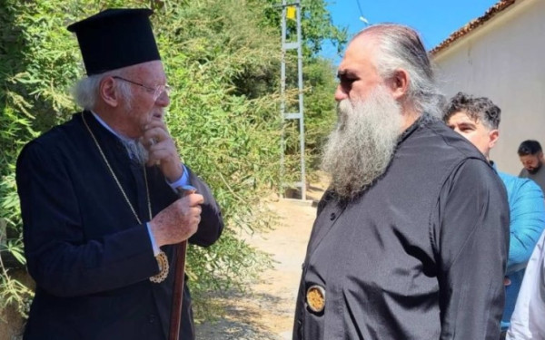 Ίμβρος: Συνάντηση του Οικουμενικού Πατριάρχη με τον Ηγούμενο της Ι.Μ. Εσφιγμένου