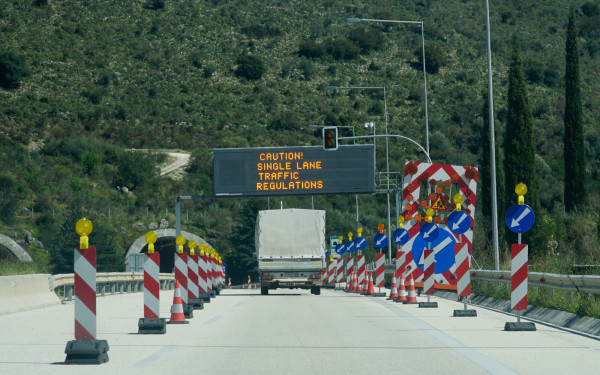 Ημαθία: Προσωρινές κυκλοφοριακές ρυθμίσεις στην Εγνατία για μεταφορά υπερμεγέθους φορτίου