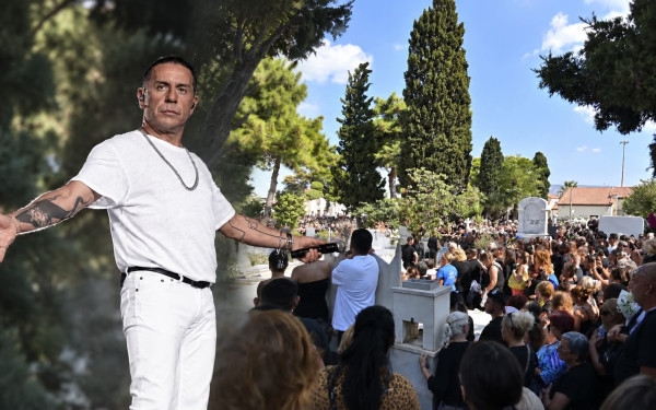 Στην τελευταία του κατοικία ο Γιώργος Μαζωνάκης - Με χειροκροτήματα και το «Φεύγω για μένα» το ύστατο χαίρε (βίντεο)