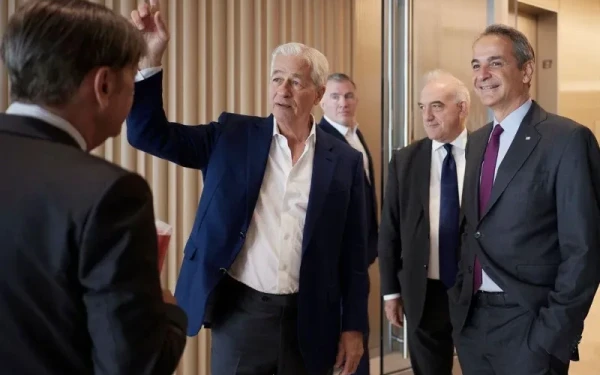 ΗΠΑ: Συνάντηση του πρωθυπουργού Κυρ. Μητσοτάκη με τον CEO της JP Morgan Chase J. Dimon